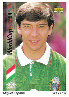 Miguel Espana Mexico Upper Deck World Cup 1994 Preview Eng/Spa #42
